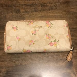 Coach Wallet with Floral Pattern